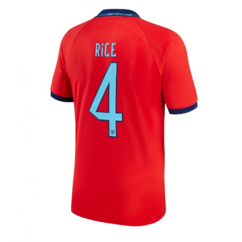 Pánský Fotbalový dres Anglie Declan Rice #4 MS 2022 Venkovní Krátký Rukáv